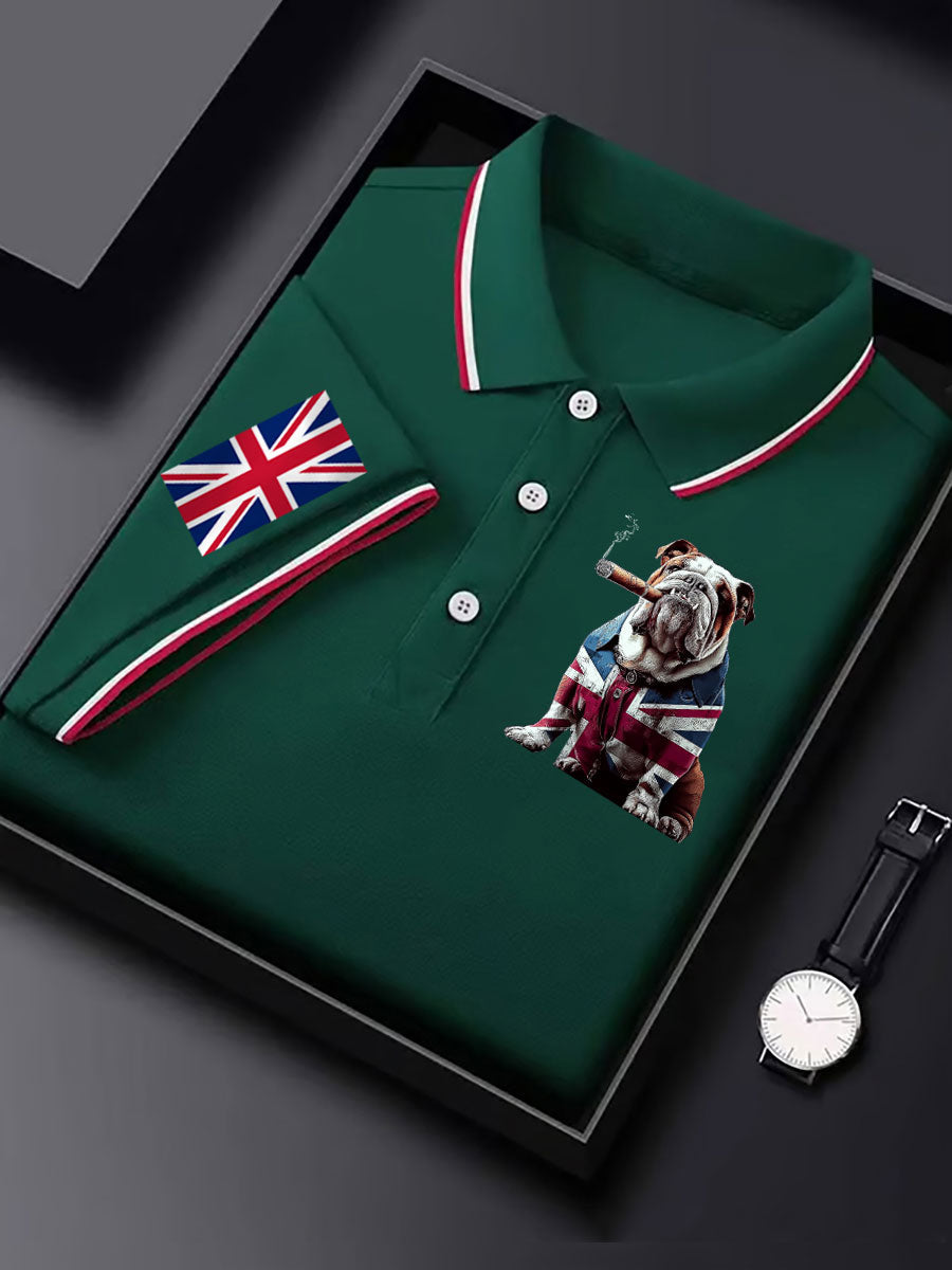 Men's Vintage England Flag Casual Shirt