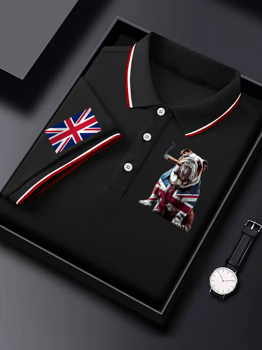 Men's Vintage England Flag Casual Shirt