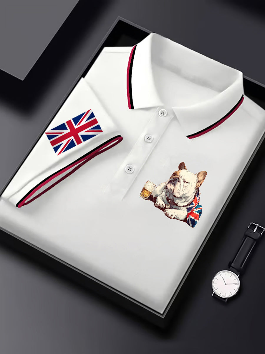 Men's Vintage England Flag Casual Shirt