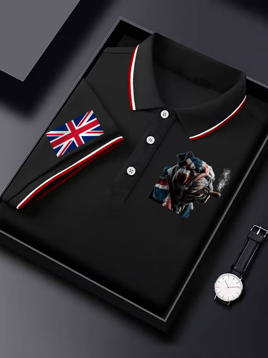 Men's Vintage England Flag Casual Shirt