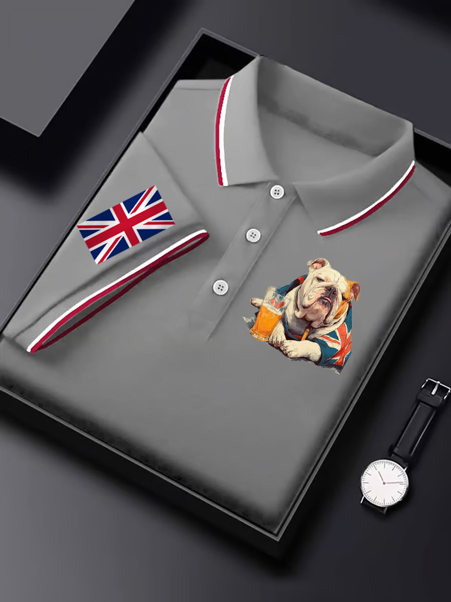 Men's Vintage England Flag Casual Shirt