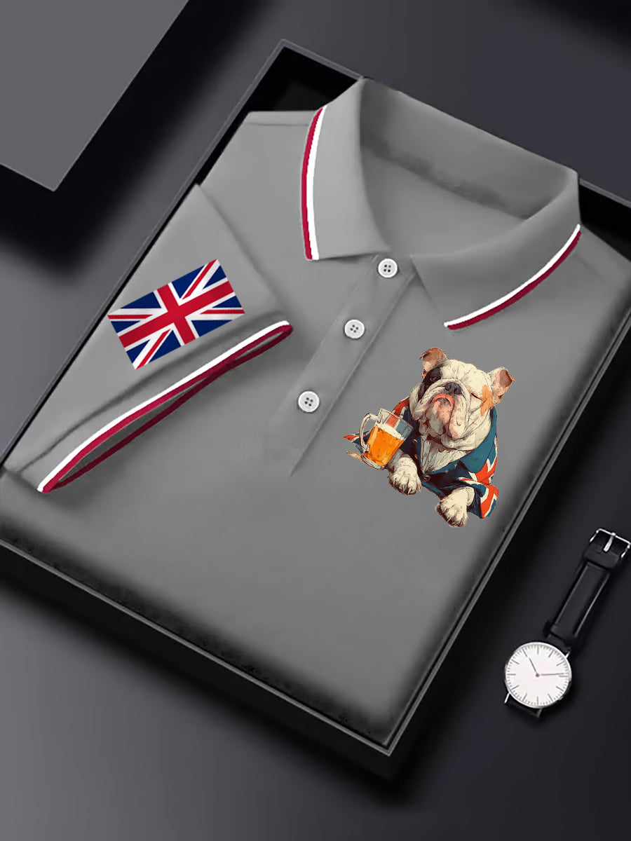 Men's Vintage England Flag Casual Shirt