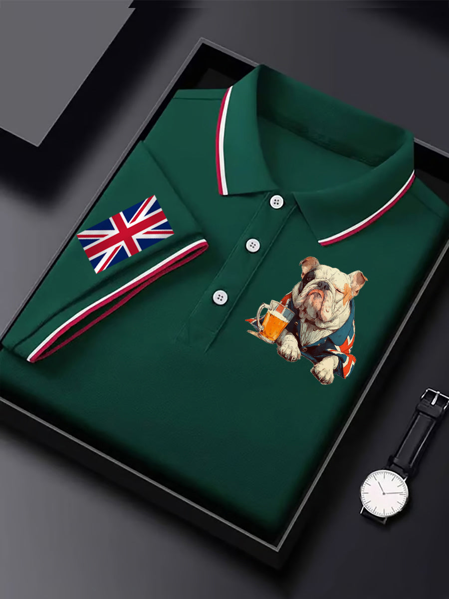 Men's Vintage England Flag Casual Shirt