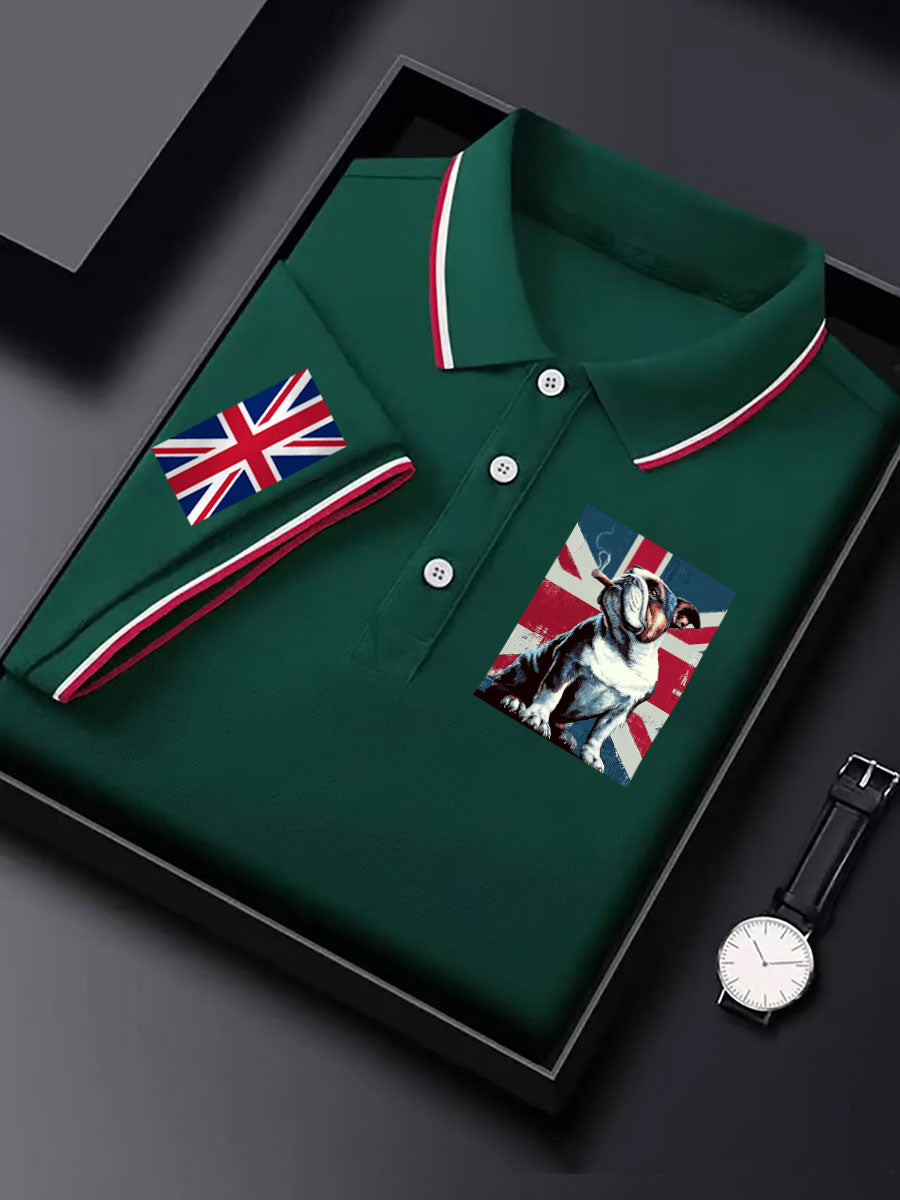 Men's Vintage England Flag Casual Shirt