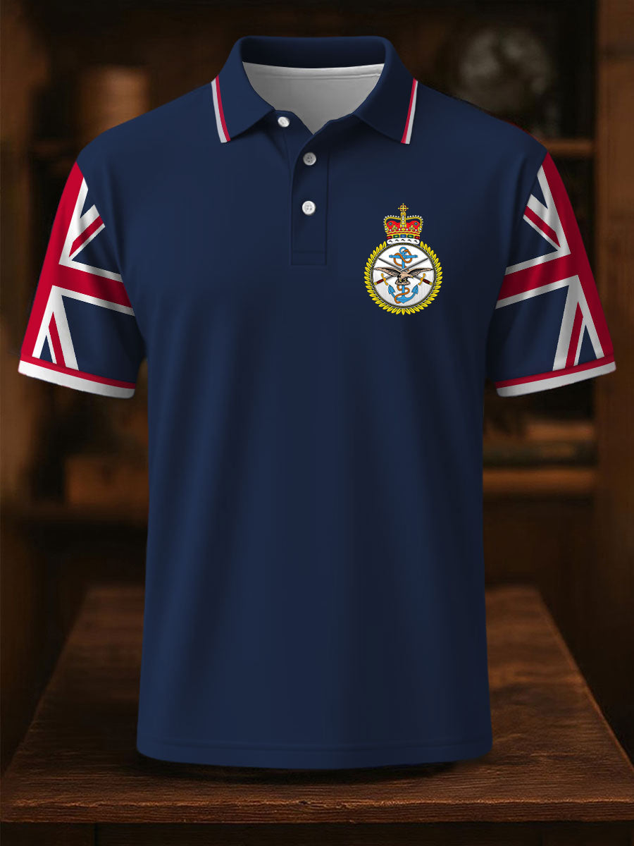 Men's UK Patriotic Flag Printed Short Sleeve Top