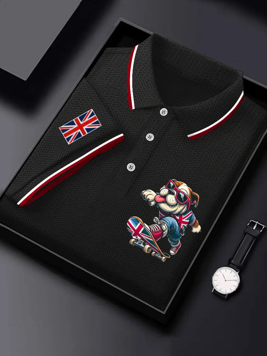 Men's British Bulldog short sleeve Waffle Shirt