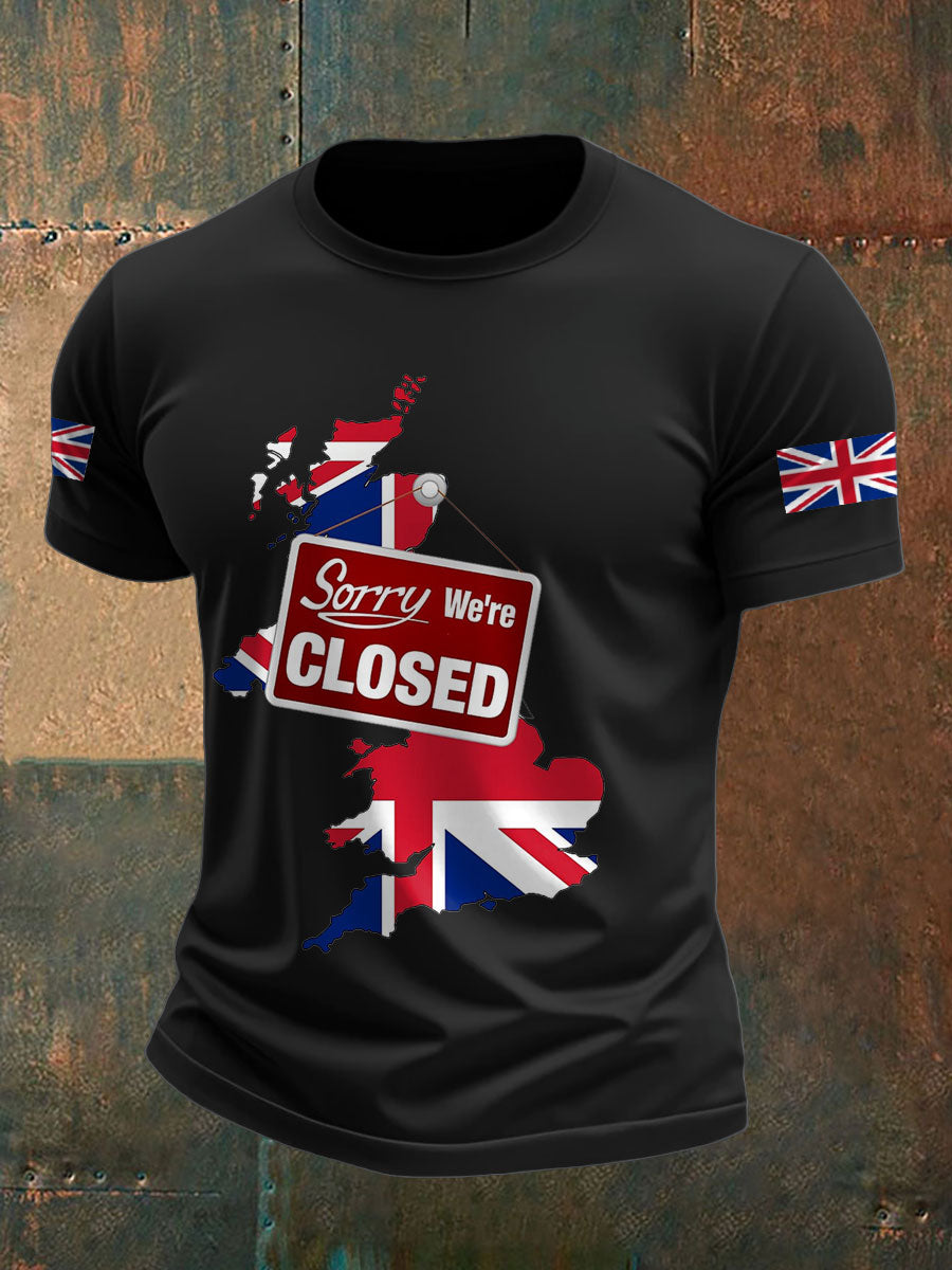 Men's UK Pride Flag Great Again Printed T-shirt