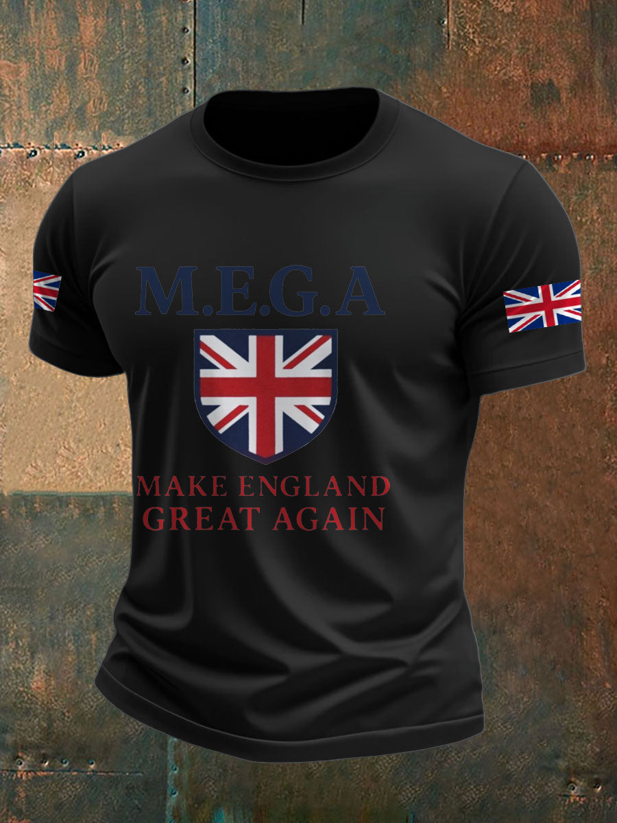 Men's UK Pride Flag Great Again Printed T-shirt