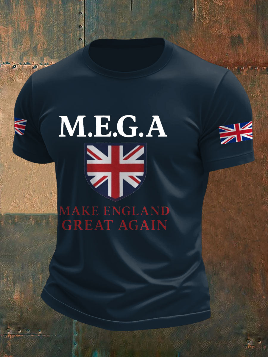 Men's UK Pride Flag Great Again Printed T-shirt