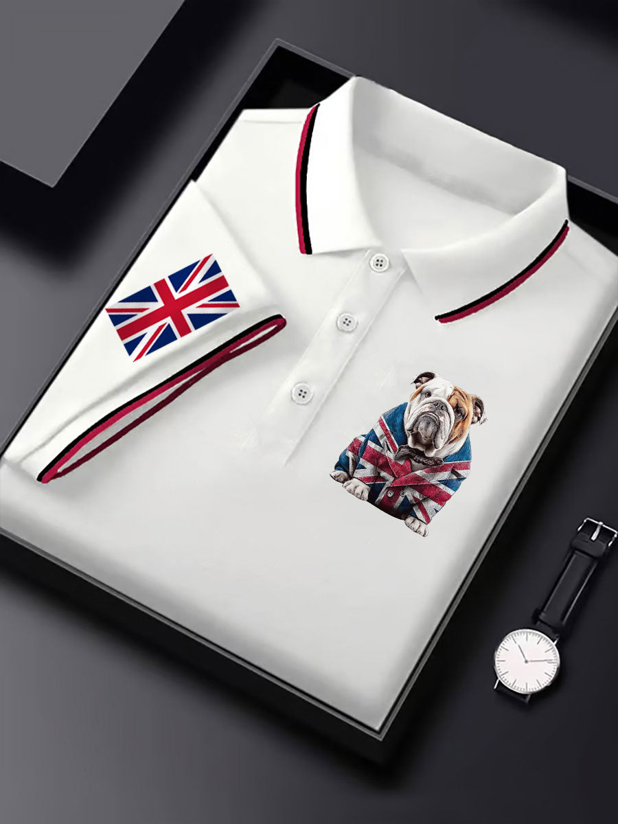 Men's Vintage England Flag Casual Shirt