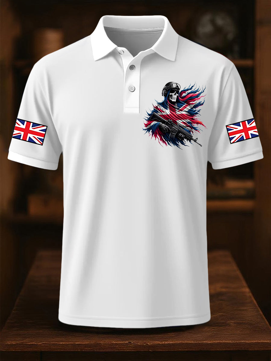 Men's Uk Patriot British Army Soldier Short Sleeve Top