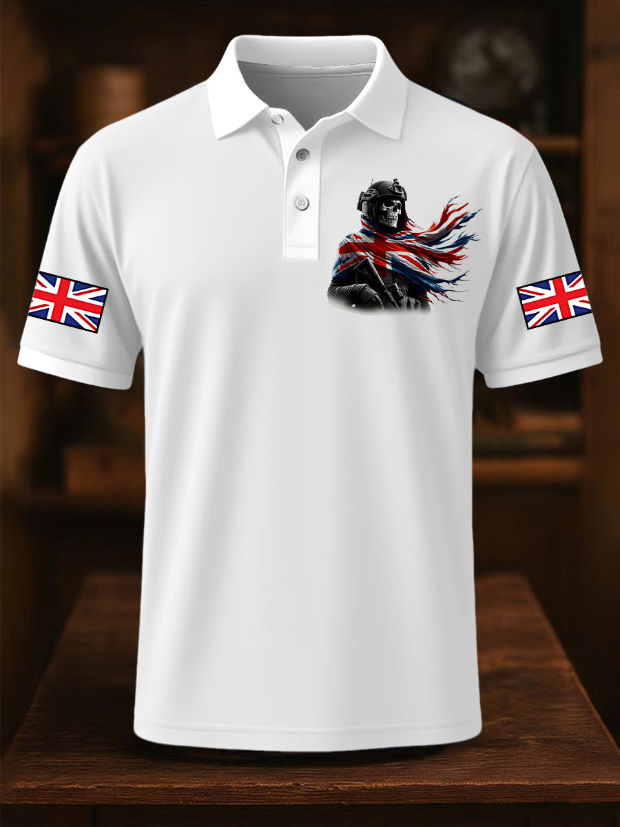 Men's Uk Patriot British Army Soldier Short Sleeve Top