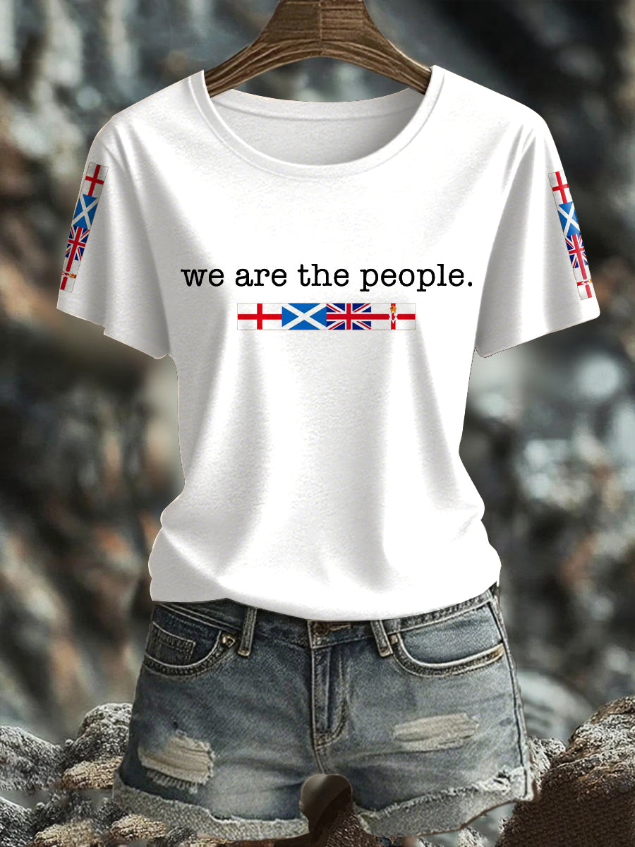 Women's UK Flag Pride Printed T-Shirt