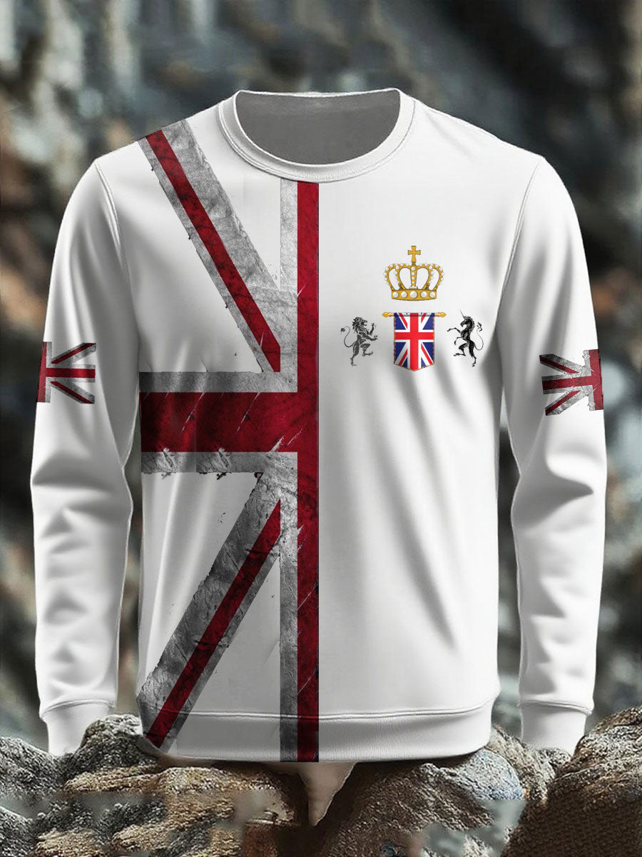 Men's UK Flag Printed Sweatshirt