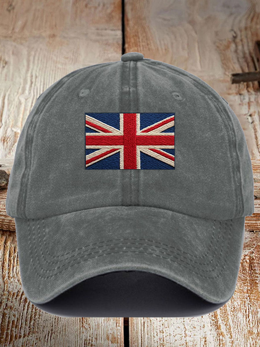 Unisex UK Flag Printed Hat