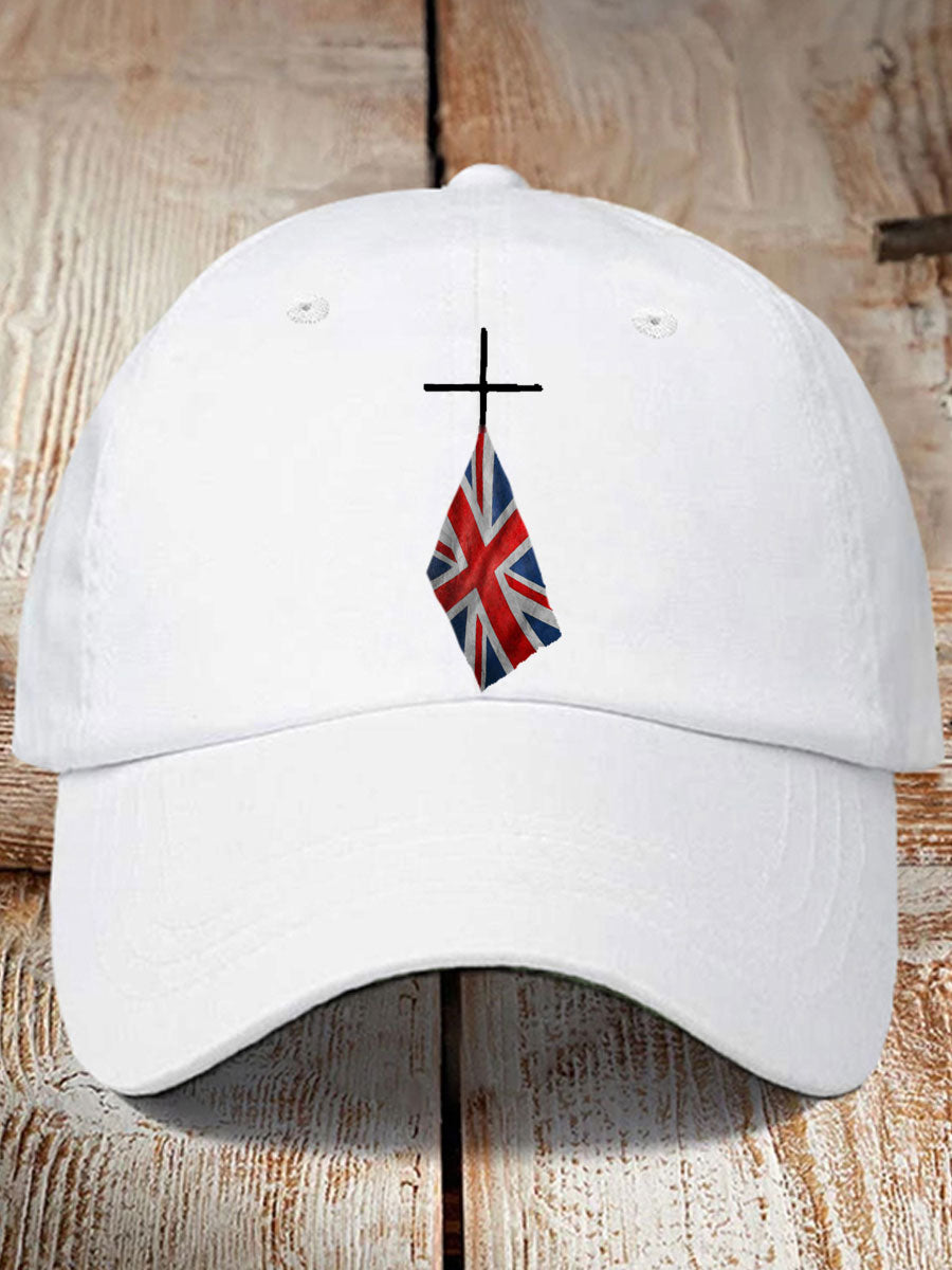 Unisex UK Flag Printed Hat