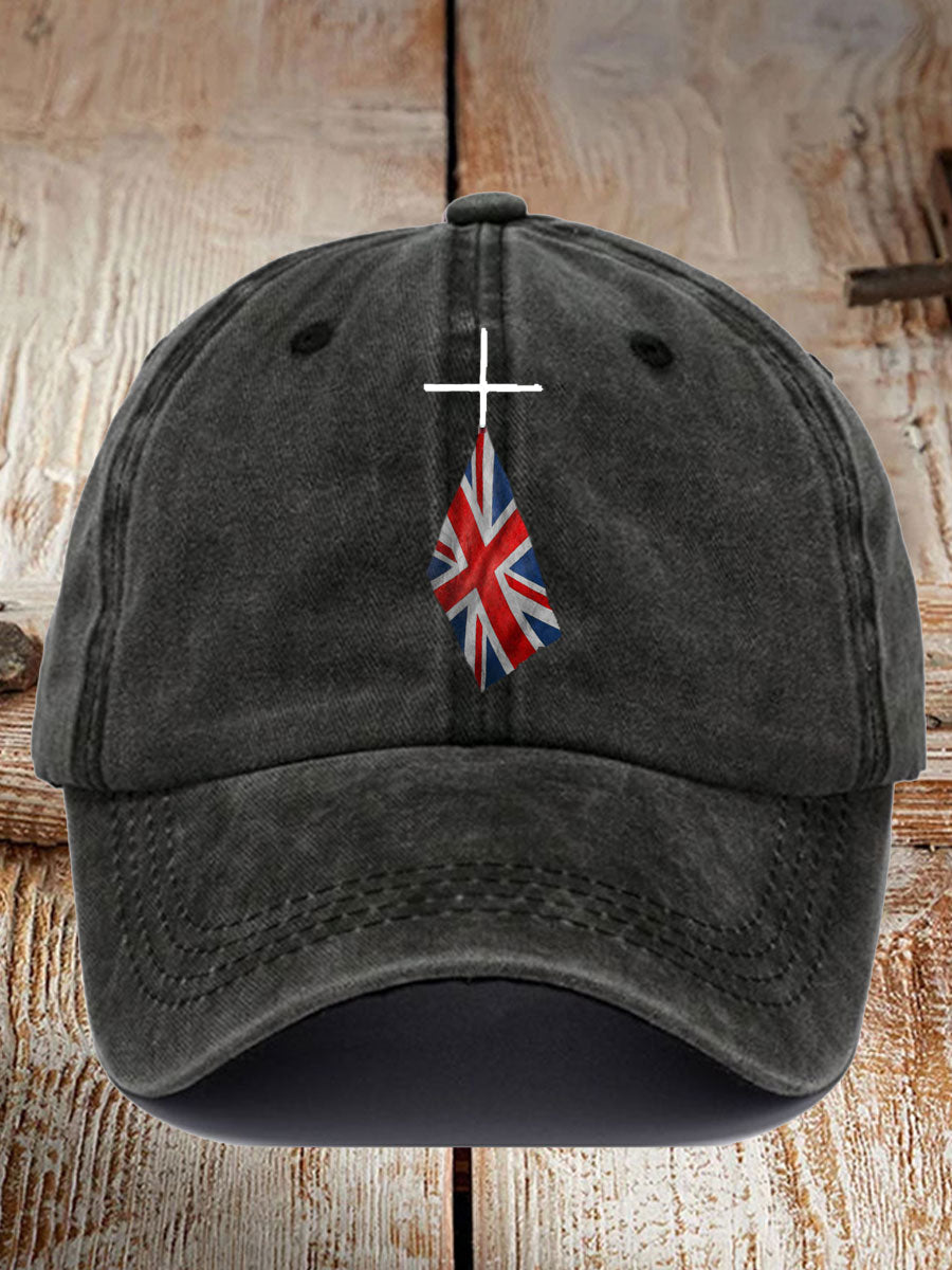 Unisex UK Flag Printed Hat