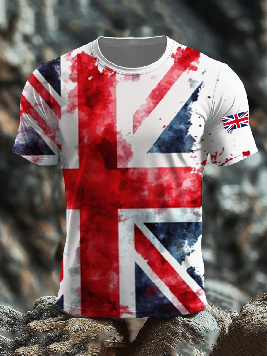 Men's UK Flag Printed T-shirt