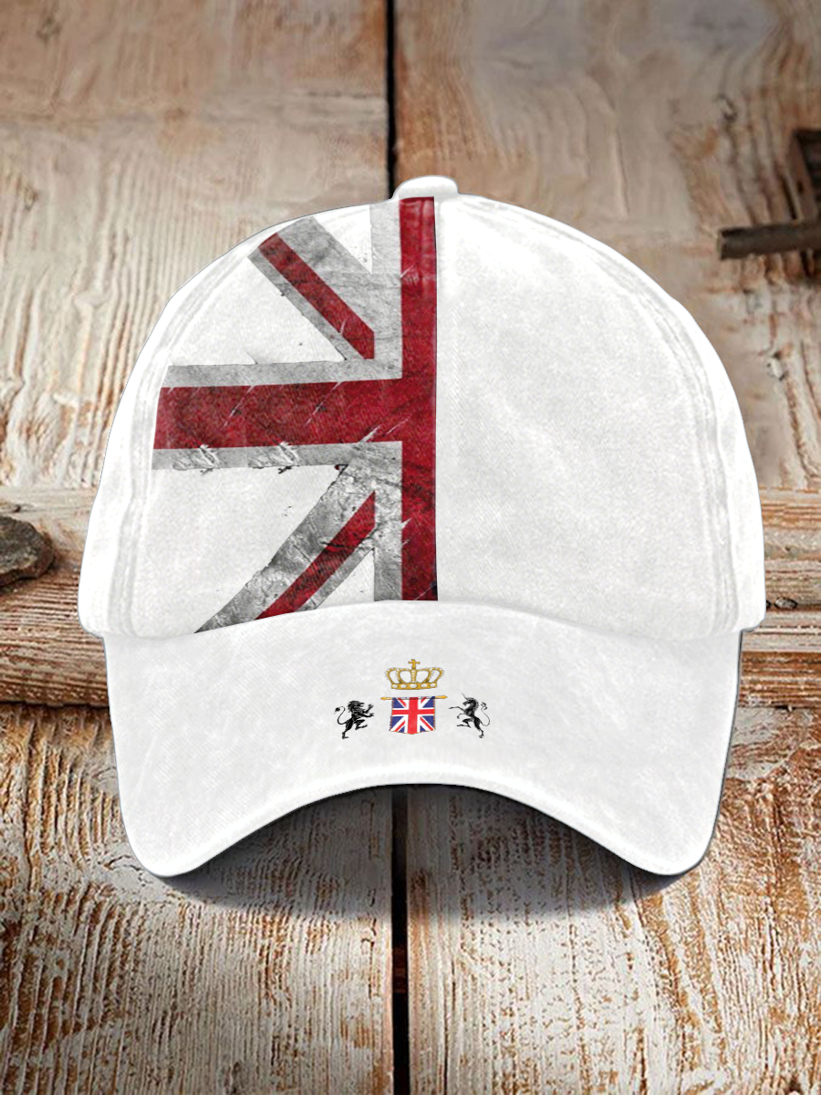 Unisex UK Flag Print Hat