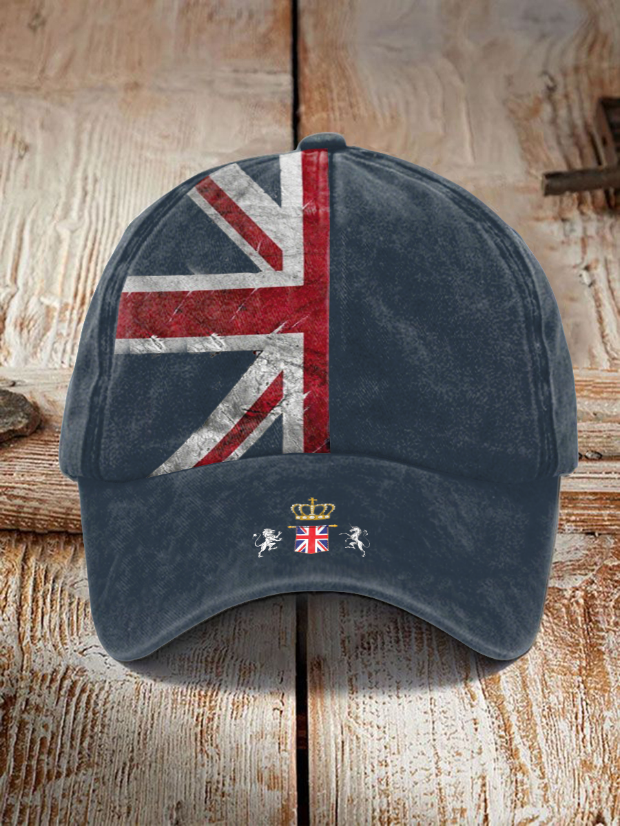 Unisex UK Flag Print Hat