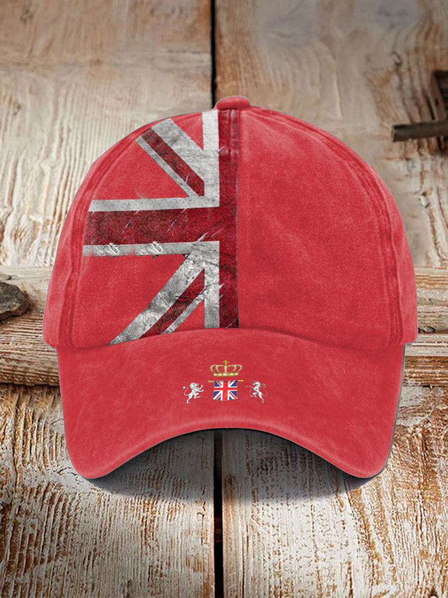 Unisex UK Flag Print Hat