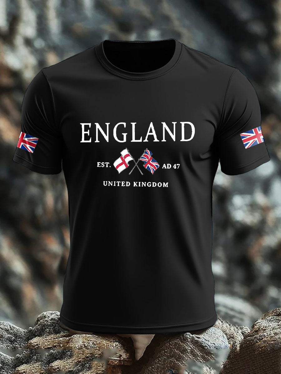 Men's UK Flag Printed T-shirt