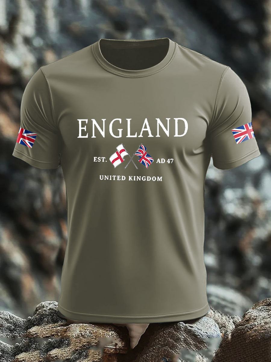 Men's UK Flag Printed T-shirt