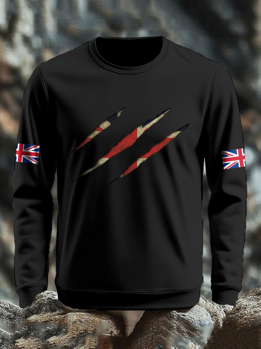 Men's UK Flag Printed Sweatshirt