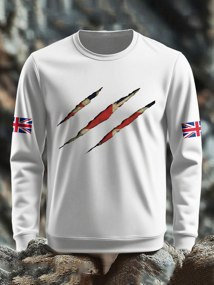 Men's UK Flag Printed Sweatshirt