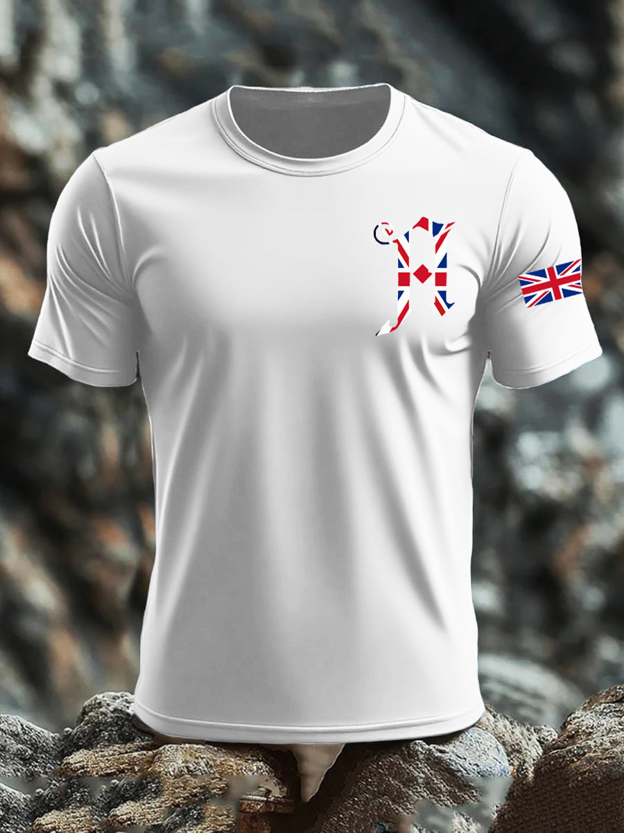 Men's UK Flag Printed T-shirt