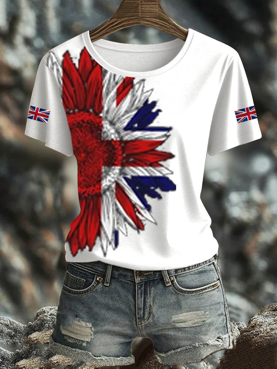 Women's British short-sleeved T-shirt