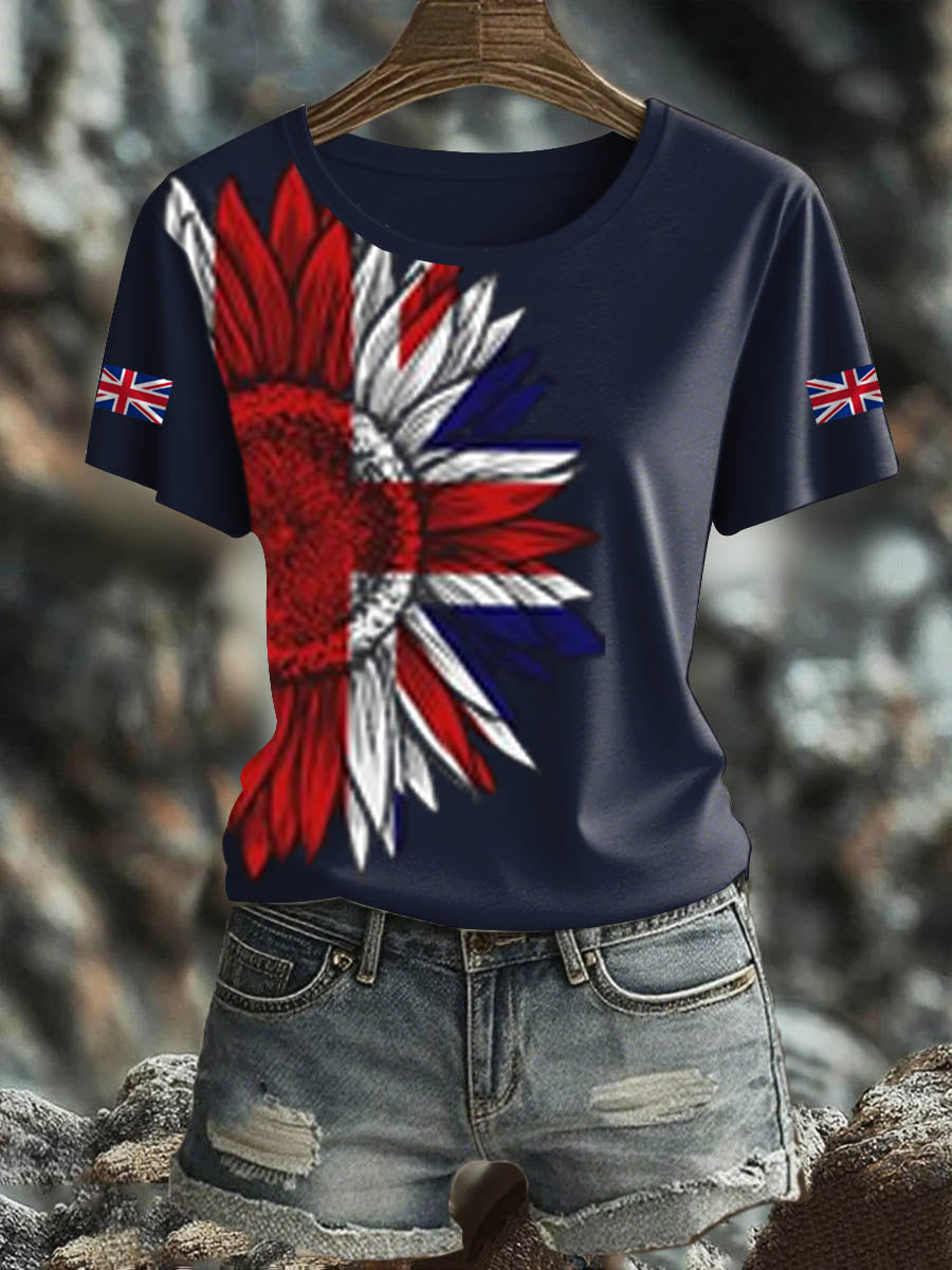 Women's British short-sleeved T-shirt