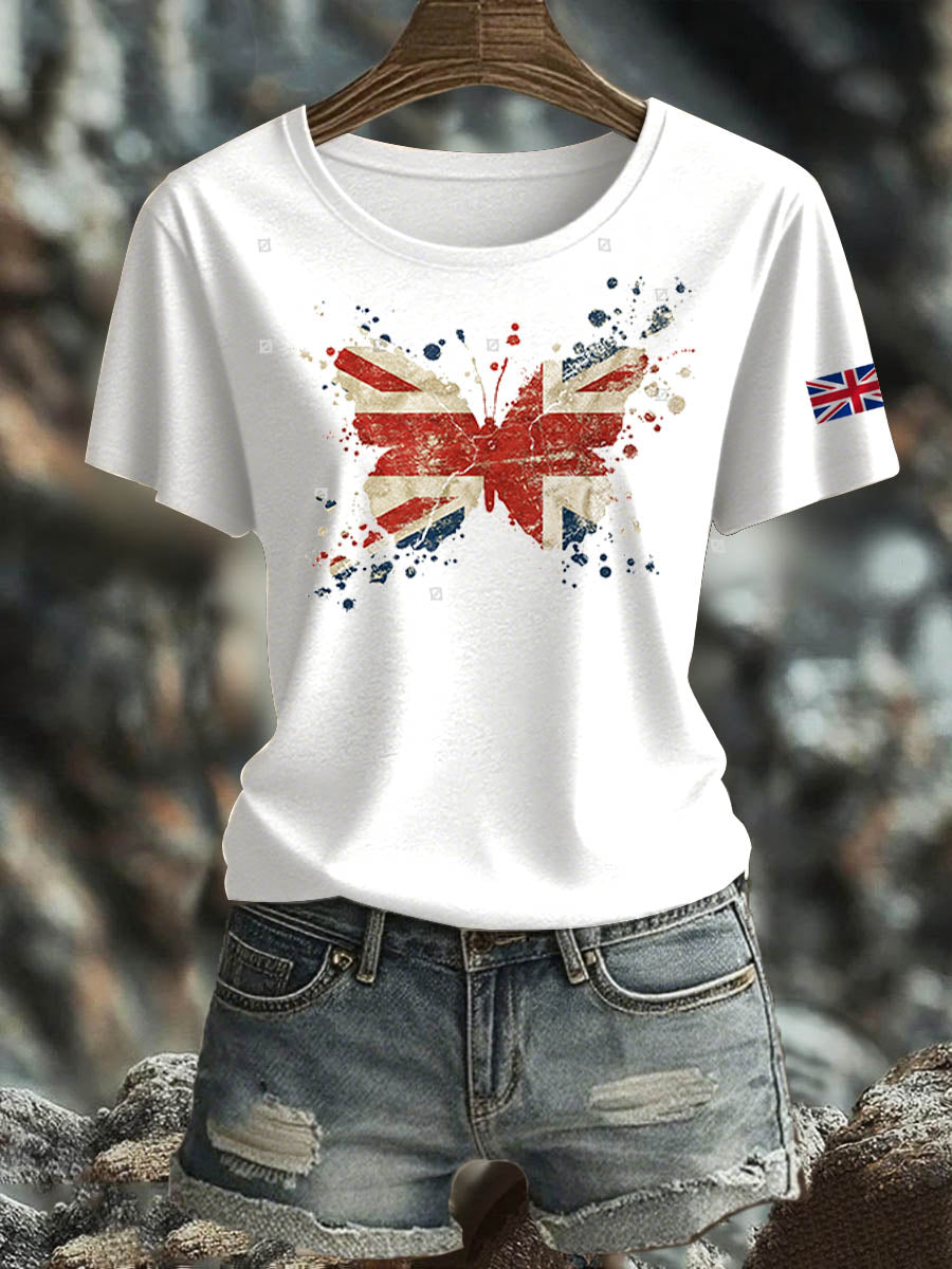Women's British short-sleeved T-shirt