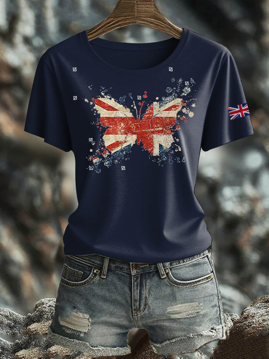 Women's British short-sleeved T-shirt