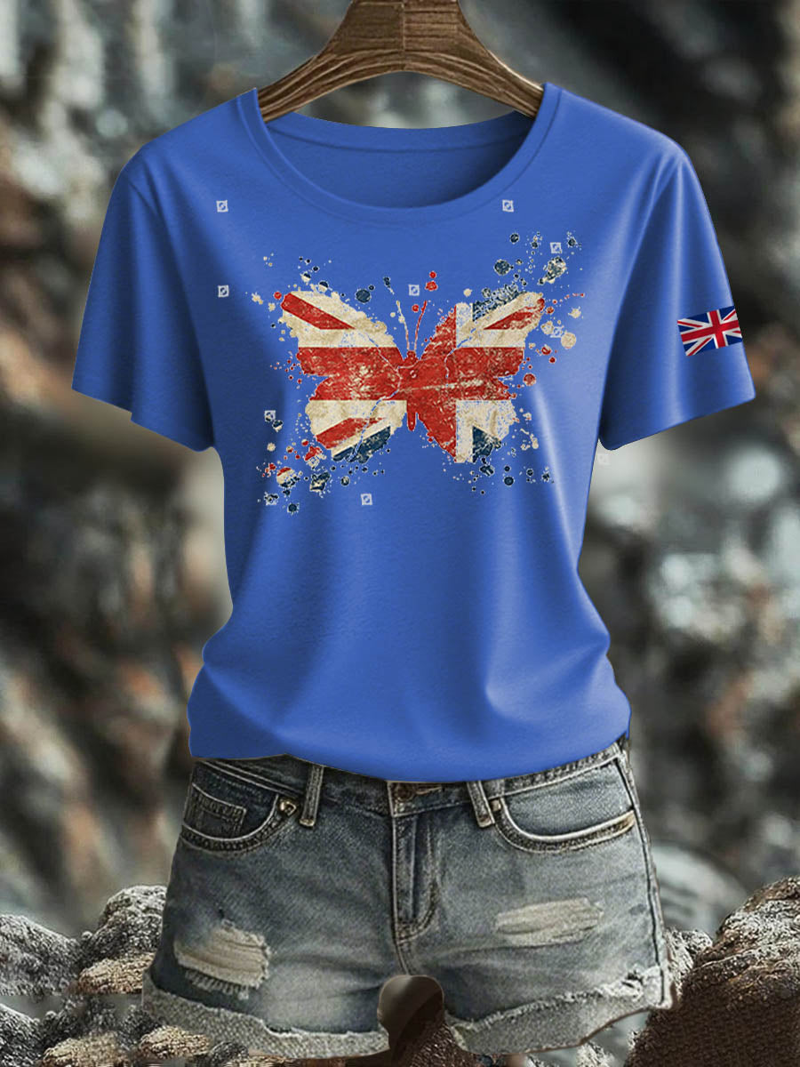 Women's British short-sleeved T-shirt