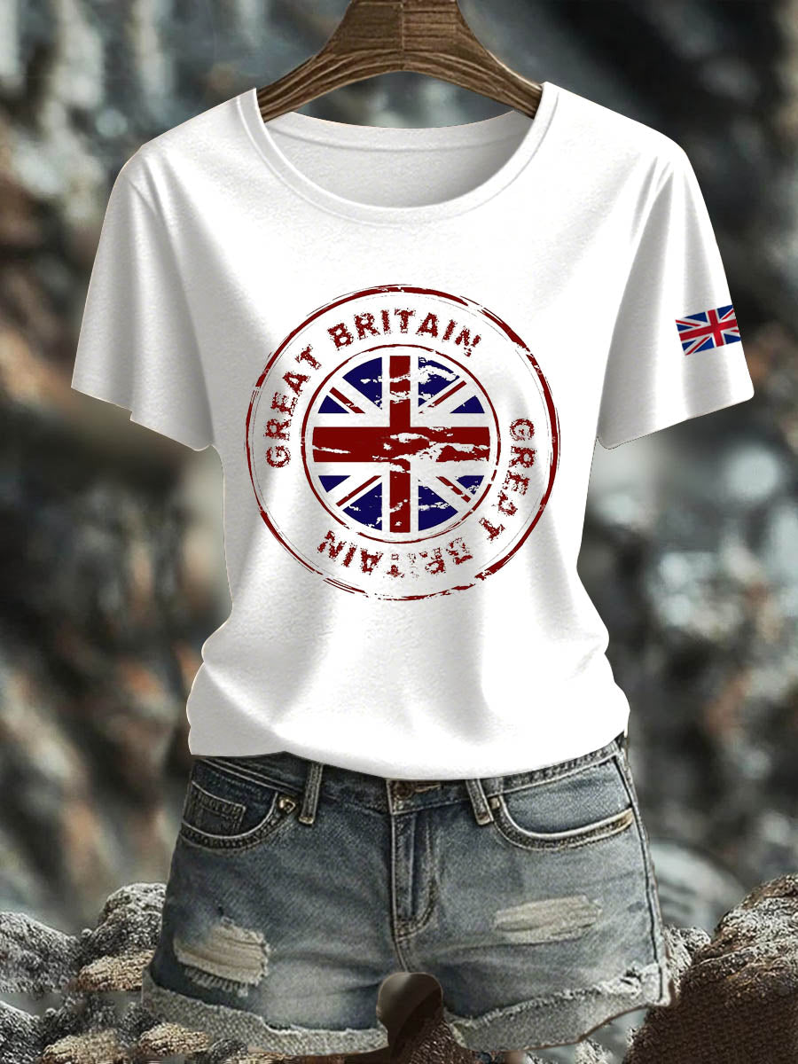 Women's British short-sleeved T-shirt