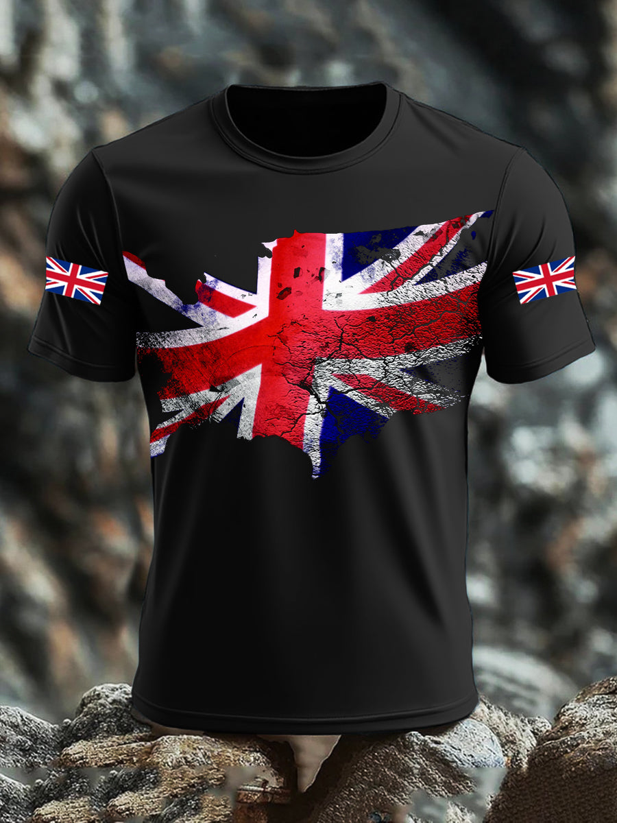 Men's UK Flag Printed T-shirt