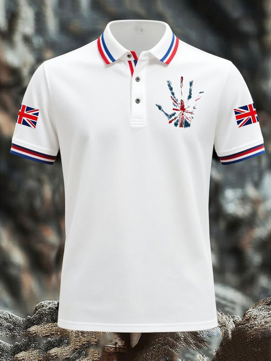 Men's Vintage England Flag Casual Shirt
