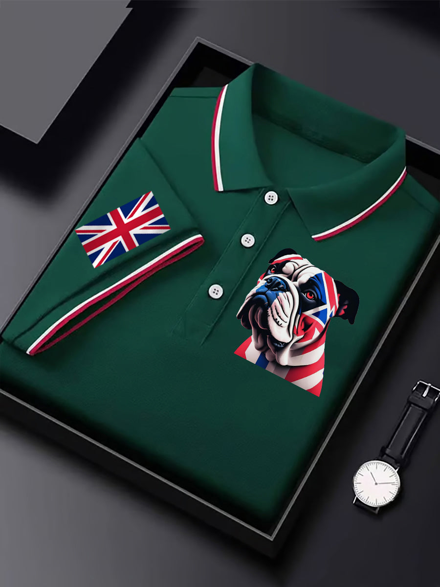 Men's Vintage England Flag Casual Shirt