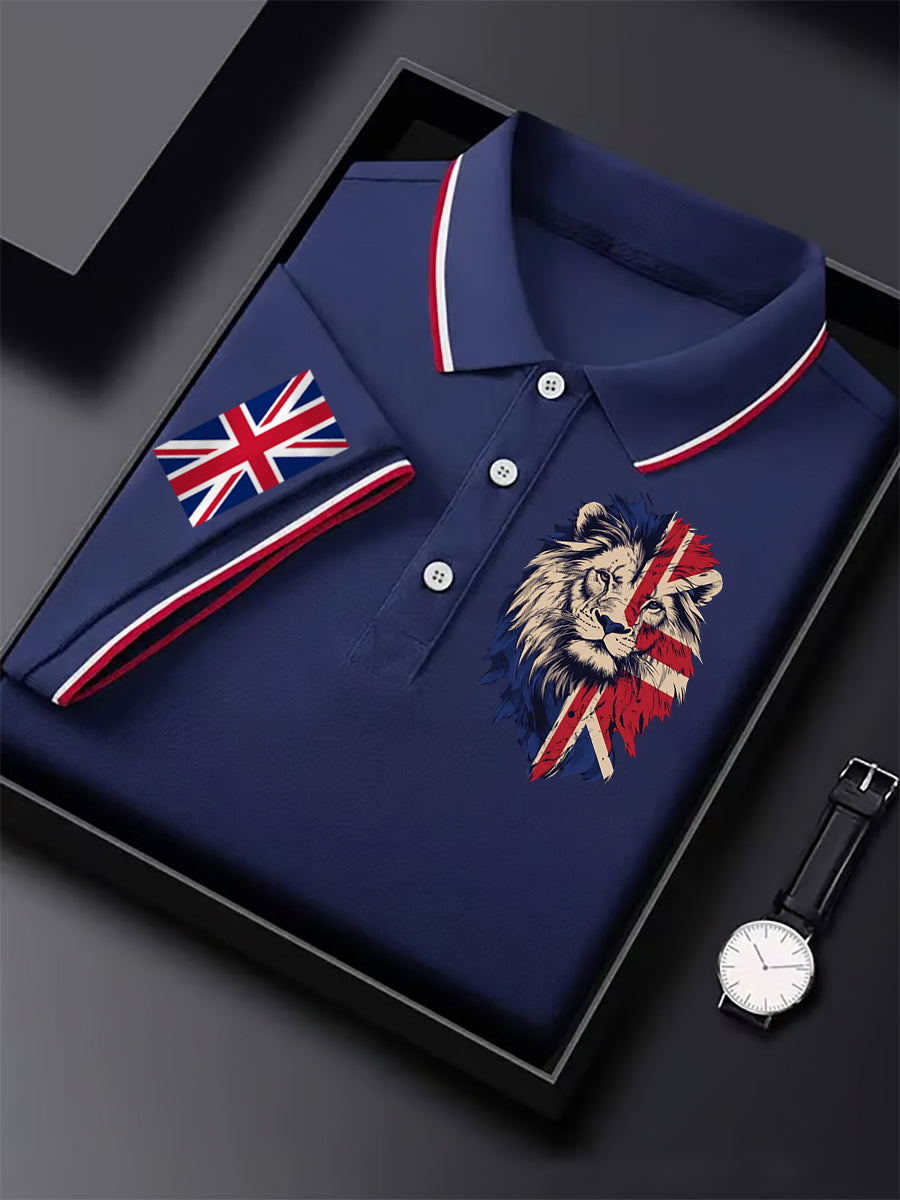 Men's Vintage England Flag Casual Shirt