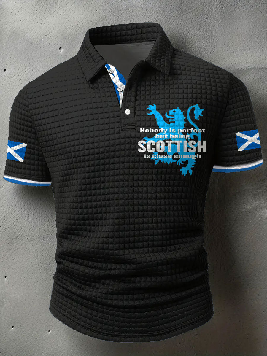 Men's Scotland Flag Proud The Brave Printed Casual Tops