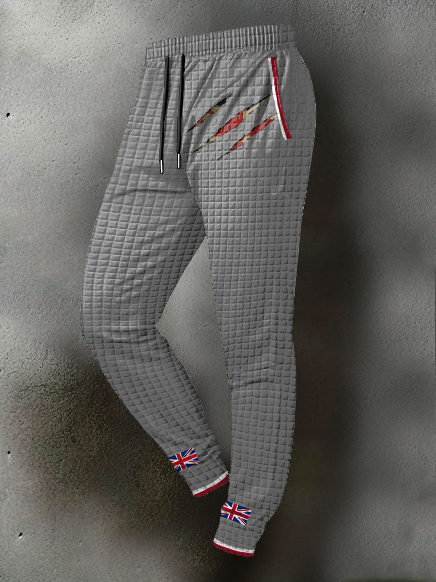 Men's UK Flag Printed Long Pants