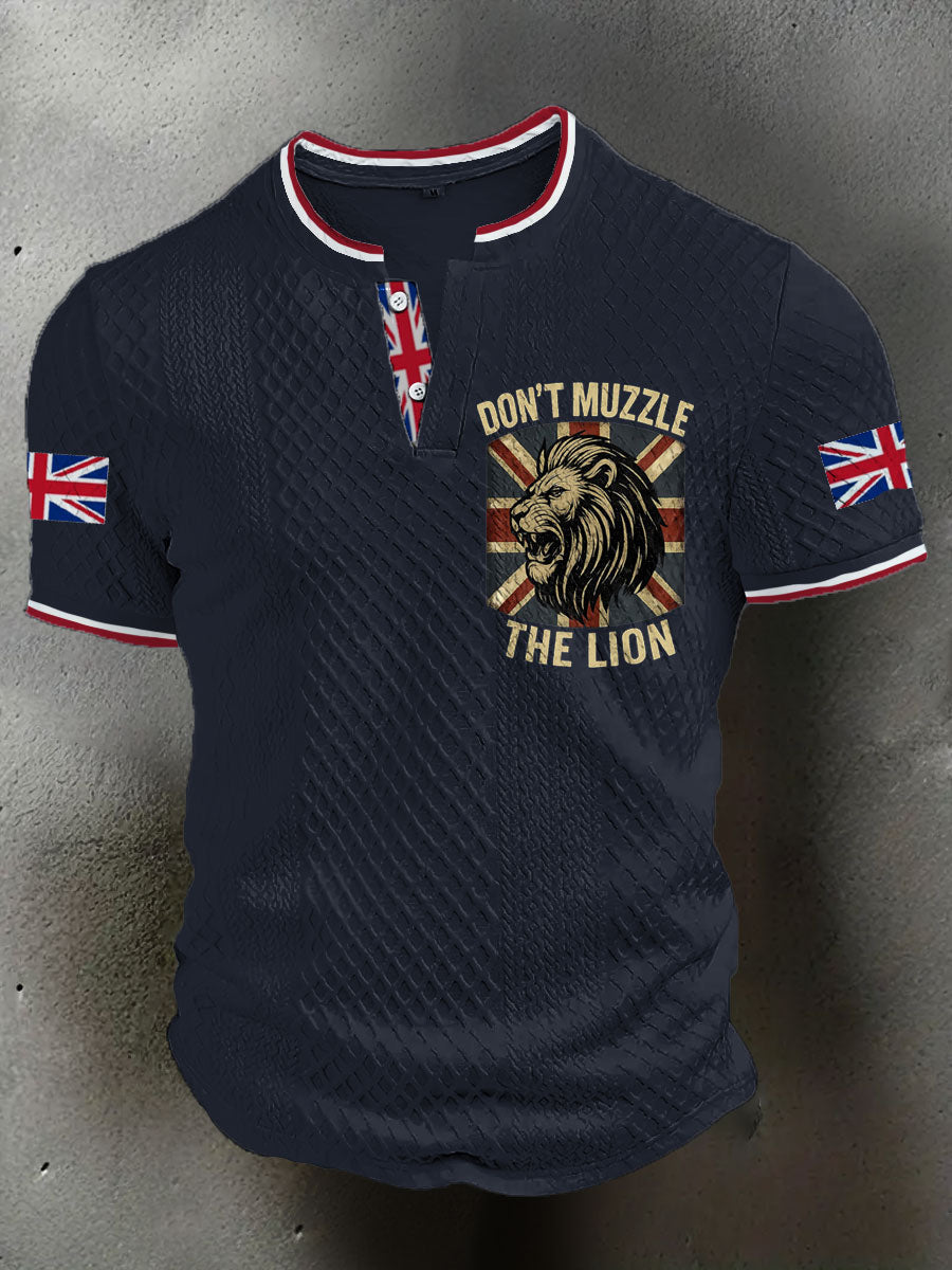 Men's UK Flag Printed Casual Tops