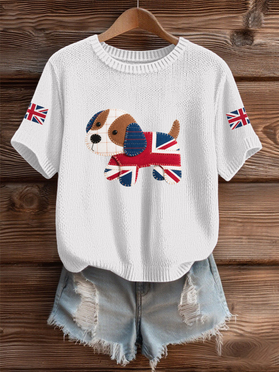 Women's UK Flag Cozy Knit Sweater