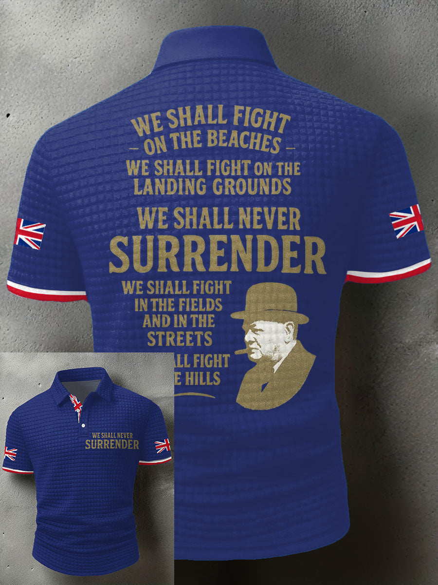 Men's UK Flag Printed Casual Tops