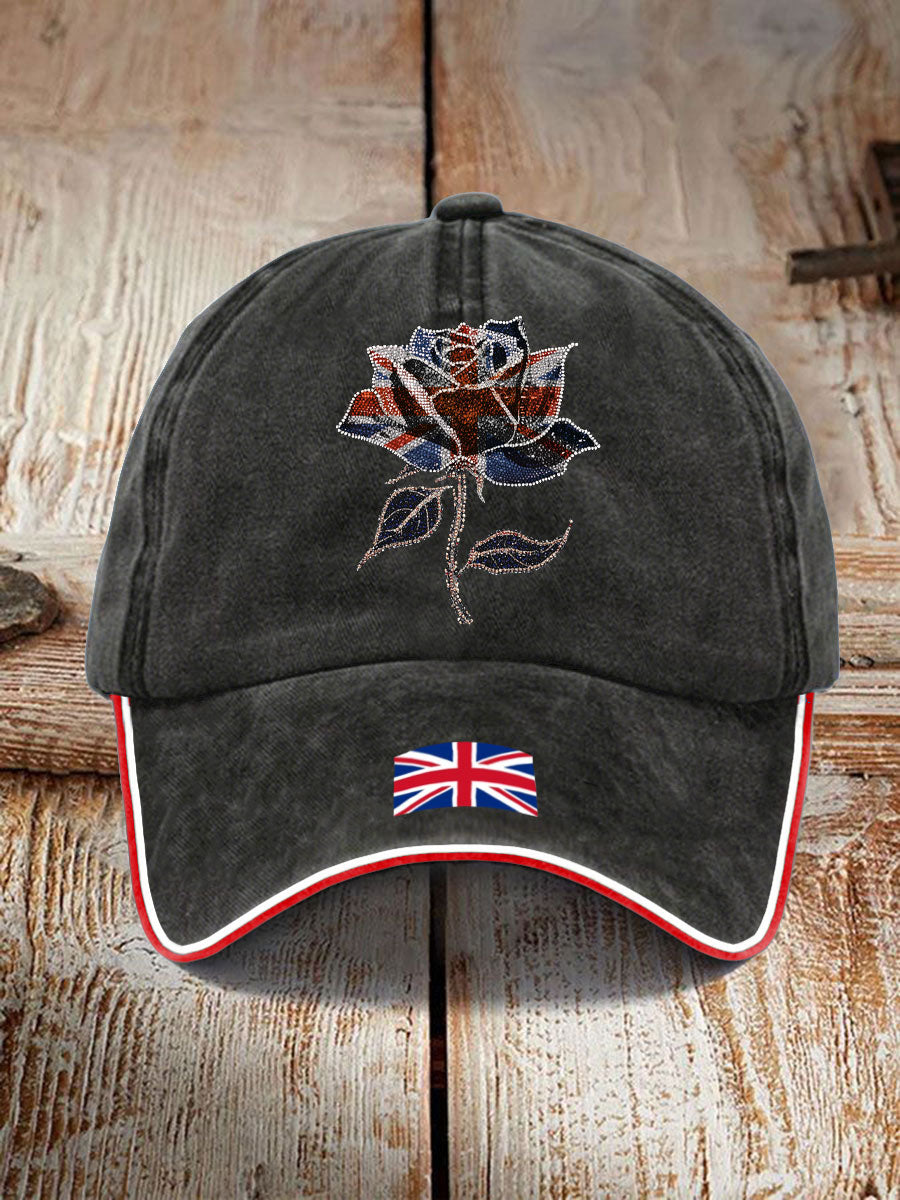 Unisex UK Flag Art Printed Hat