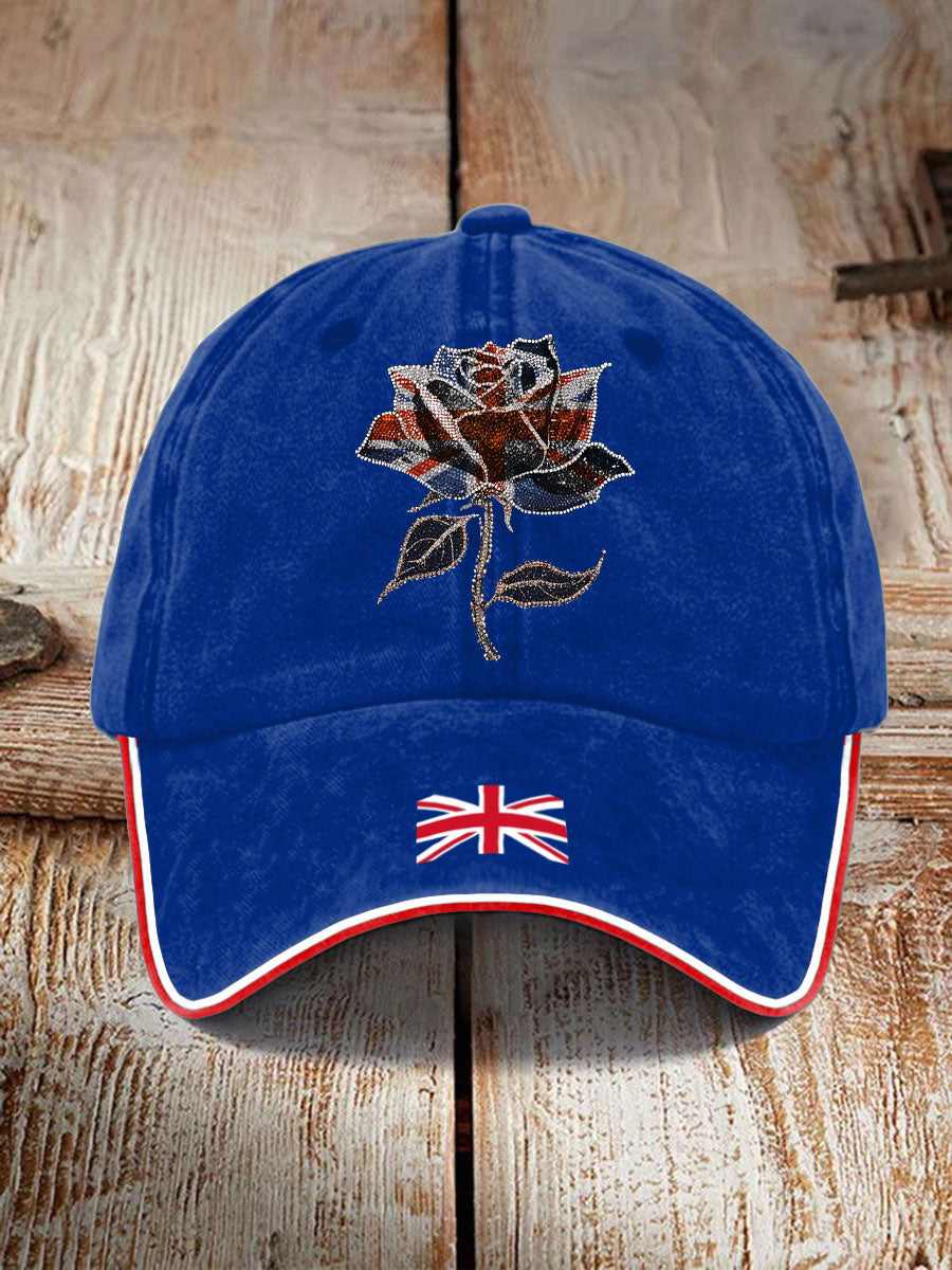 Unisex UK Flag Art Printed Hat