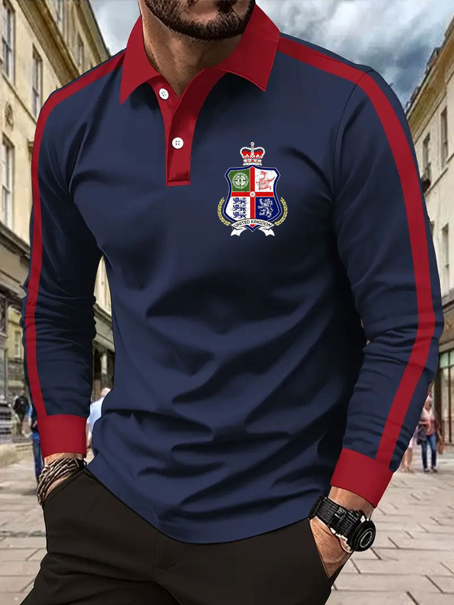 Men's UK Scotland England Northern Ireland Wales Flag Art Printed Casual Tops