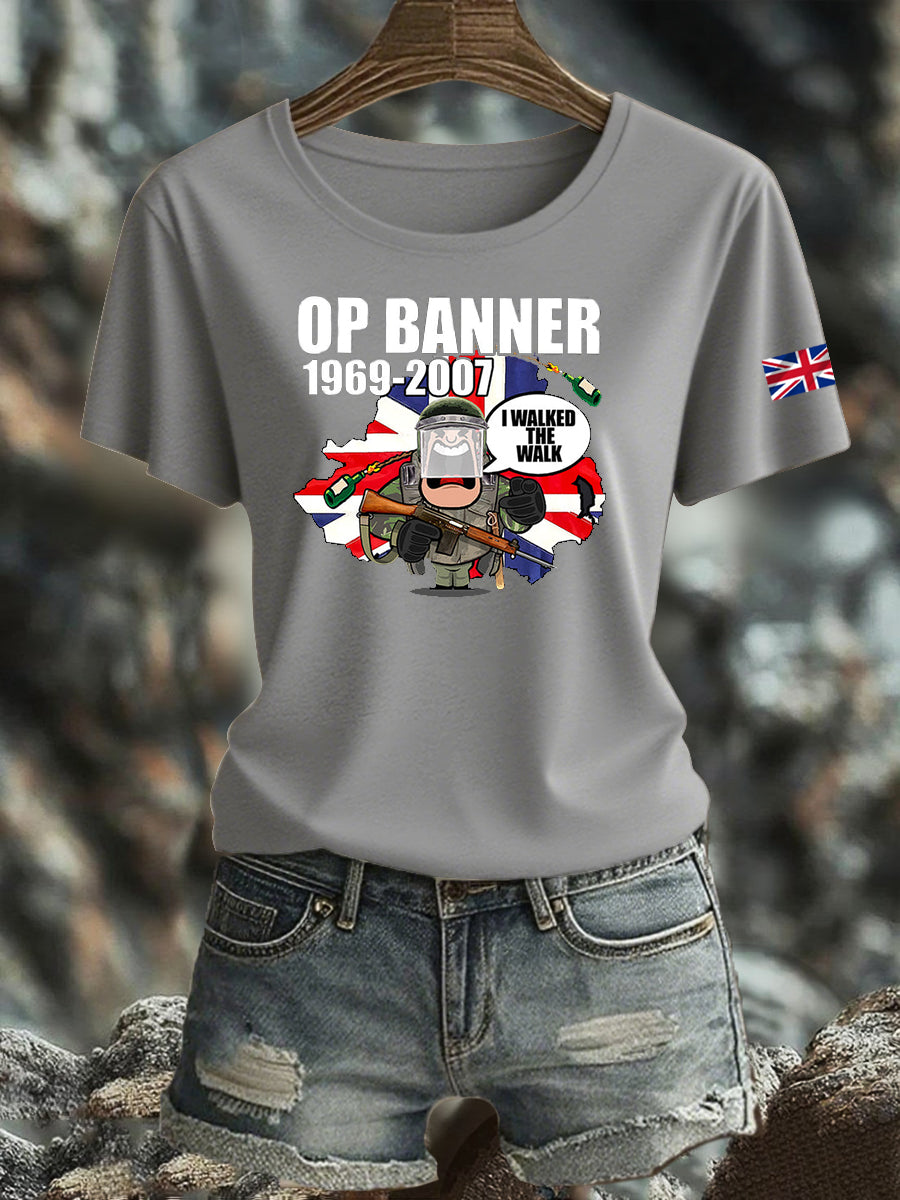 Women's British Veteran Iron On Short Sleeve T-Shirt