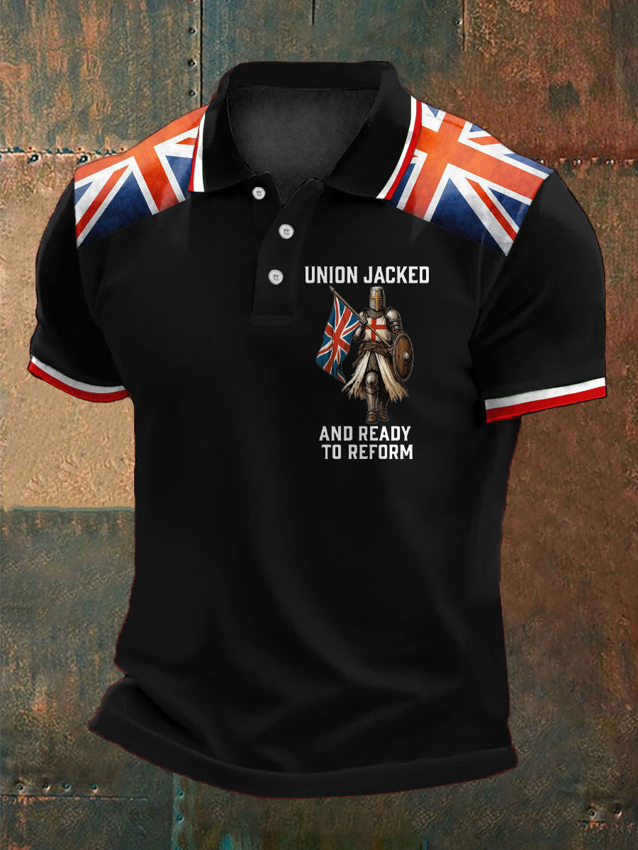 Men's UK Flag Ready To Reform Printed Casual Tops